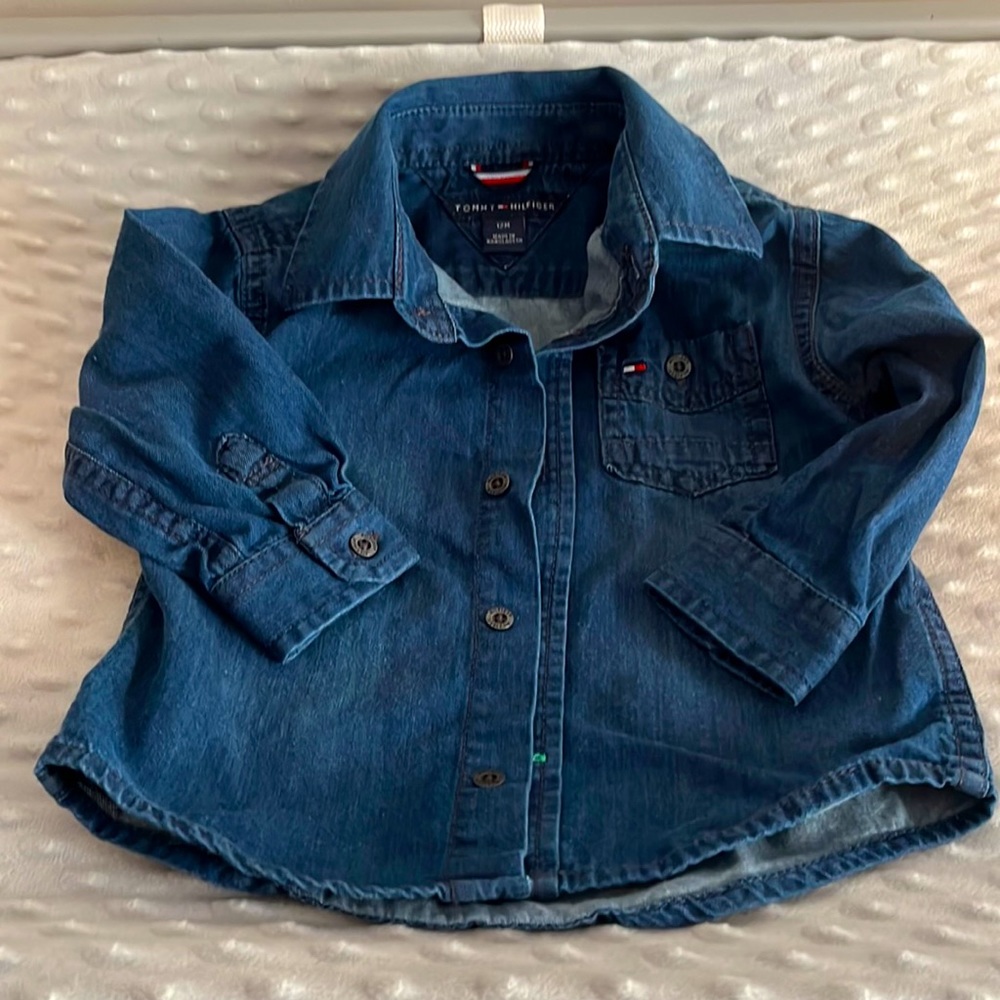 Baby Tommy Hilfiger Long Sleeve Button Down